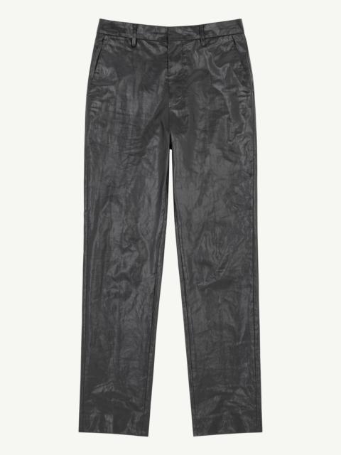 MM6 Maison Margiela Shiny coated linen trousers
