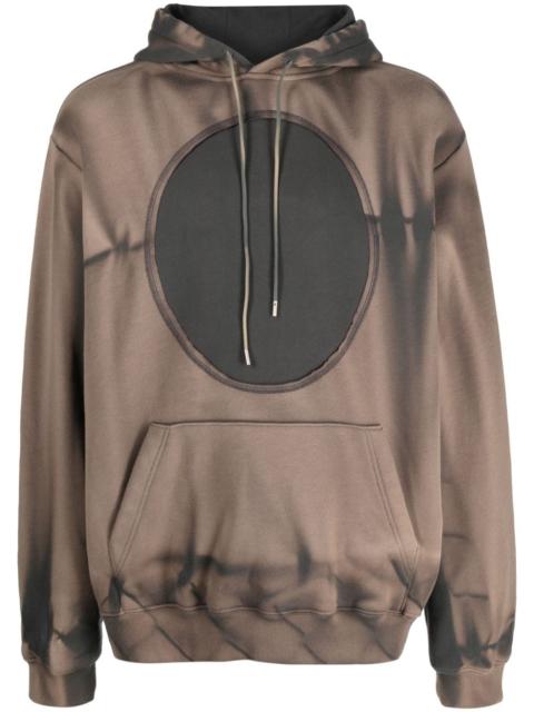 JiyongKim sun-bleached oversized cotton hoodie