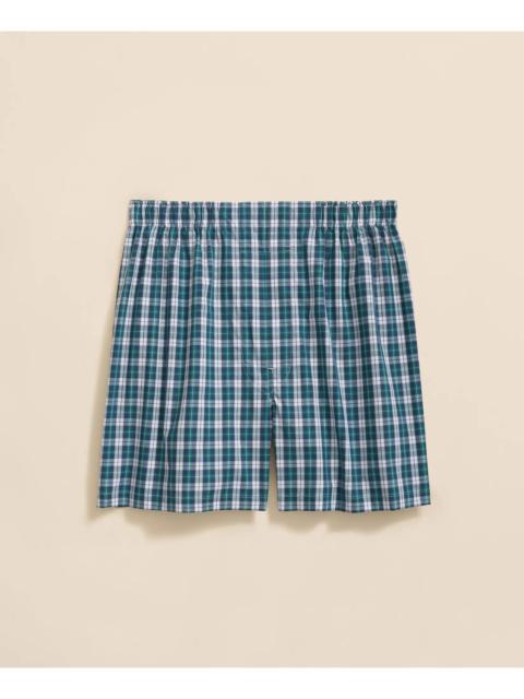 Brooks Brothers Cotton Broadcloth Plaid Boxers