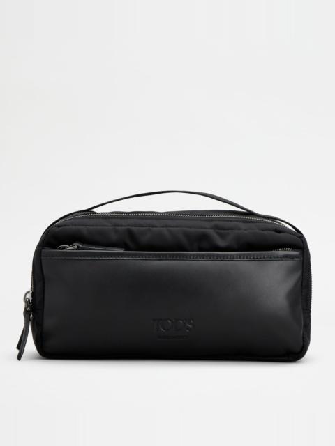 Tod's POUCH IN FABRIC - BLACK
