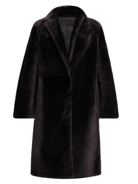 Yves Salomon Women's Reversible Shearling Coat - Etain