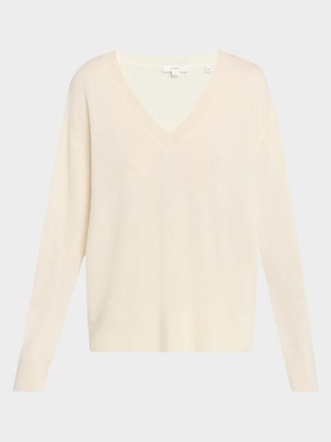 Vince Silk-Cashmere Deep V Sweater