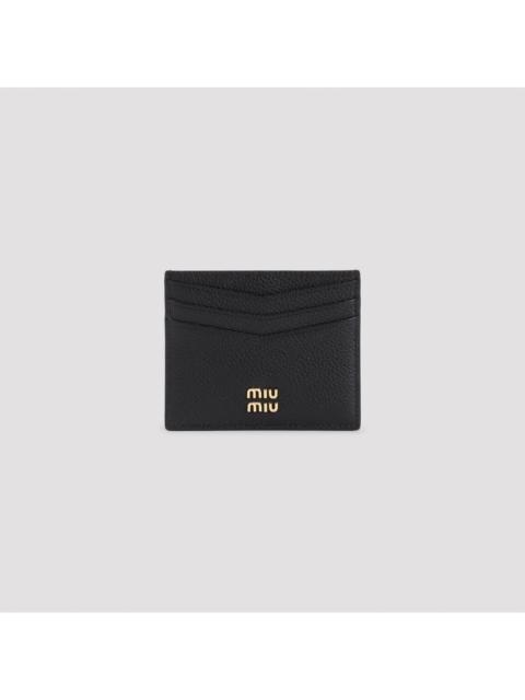 Miu Miu Miu Miu Calf Leather Card Case