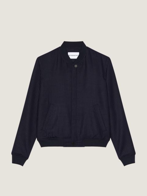Givenchy STRIPED BLOUSON IN WOOL
