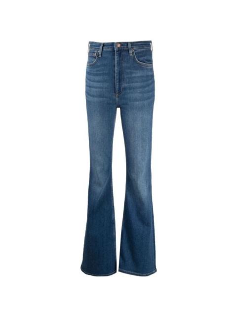 High-rise flared jeans