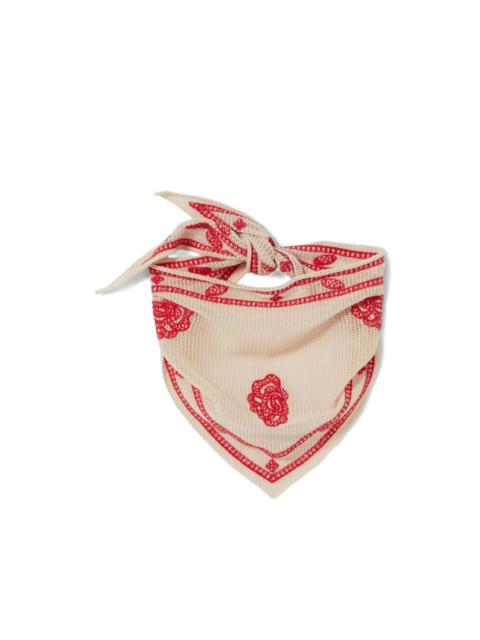 Claudie Pierlot embroidered floral scarf