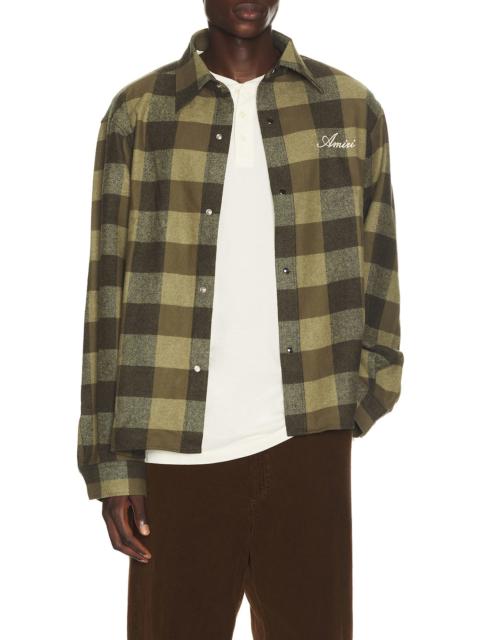 AMIRI OS Heavy Flannel Shirt