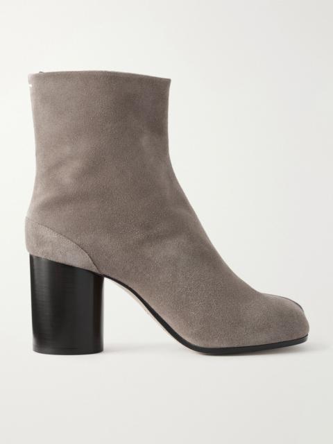 Maison Margiela Tabi split-toe suede ankle boots Taupe