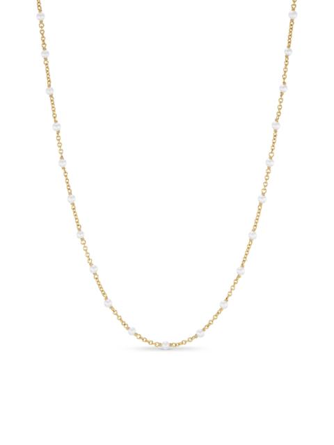 DAVID YURMAN Women's Pearl Classics Station Necklace in 18K Yellow Gold - Pearl