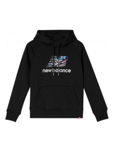 New Balance (WMNS) 새로운 균형 로고 인쇄 검정 AWT93580-BK
