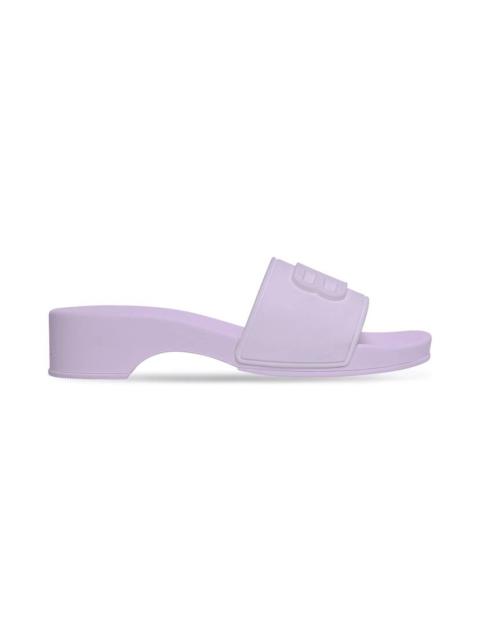 BALENCIAGA pool clog bb slide sandal monocolor