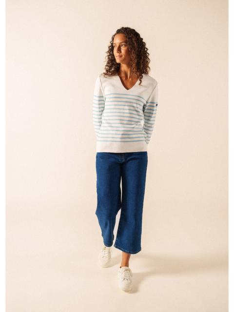 SAINT JAMES BREHAT Cotton V-Neck Sweater