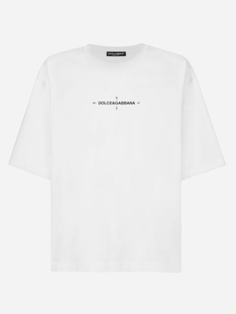Dolce & Gabbana Short-sleeved Marina-print T-shirt