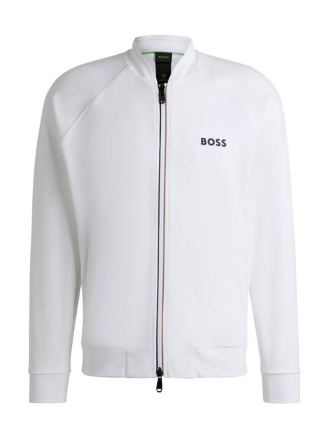 BOSS BOSS X MATTEO BERRETTINI REGULAR-FIT SWEATSHIRT IN STRETCH GABARDINE