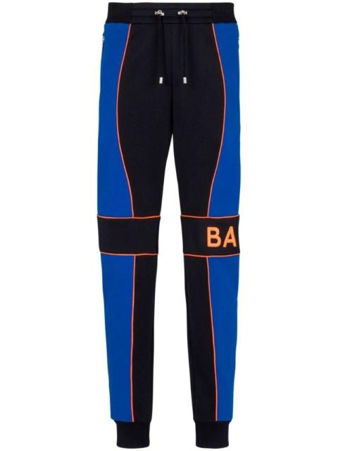 Balmain logo-print panelled joggers