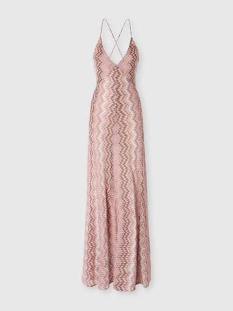 Missoni Long viscose dress with snake motif