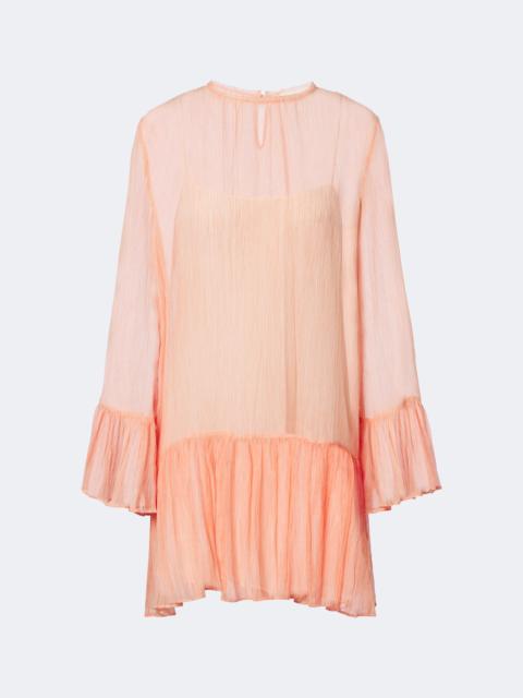 ULLA JOHNSON Emmeline ruffled silk chiffon minidress