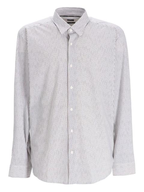 BOSS striped button-down shirt