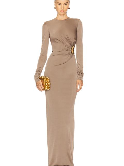 REBECCA VALLANCE Mischa Long Sleeve Maxi Dress