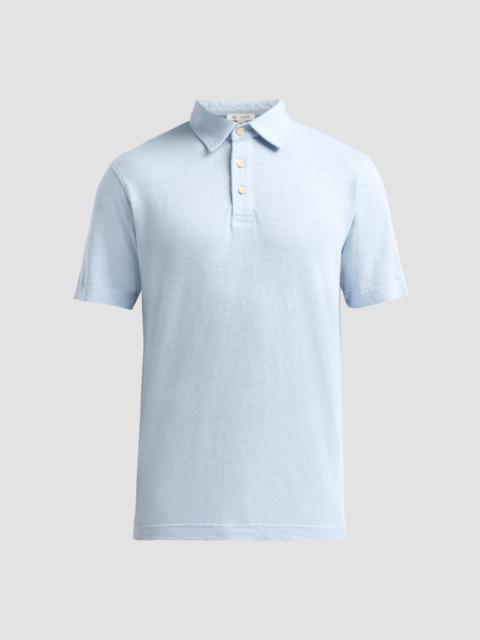 AG Jeans Men's Bryce Stretch-Linen Polo Shirt - Fresh Blue