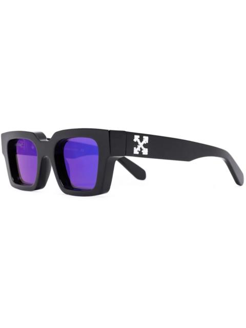 Off-White OFF-WHITE Virgil Rectangle Frame (15cm) Sunglasses Black/White/Blue (OERI033S22PLA0011045)