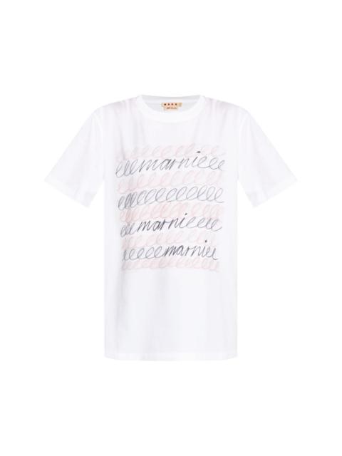 Marni logo-print cotton t-shirt