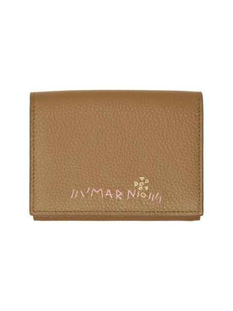 Marni Khaki Trifold Wallet