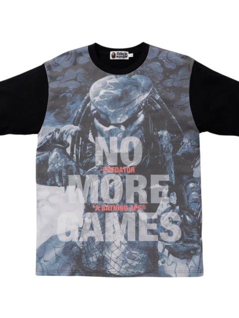 A BATHING APE® Predator No More Games Logo Short Sleeve T-Shirt "Black Multicolor" BPSCTB