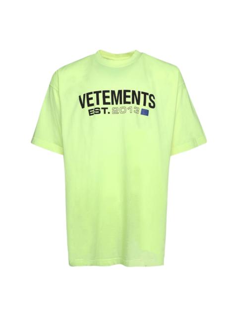 VETEMENTS logo-print cotton T-shirt