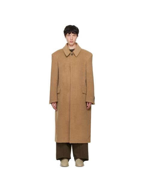 Tan Balmacaan Coat