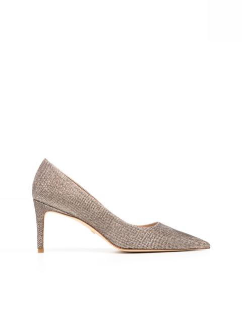 Stuart Weitzman Stuart 50mm glitter pumps