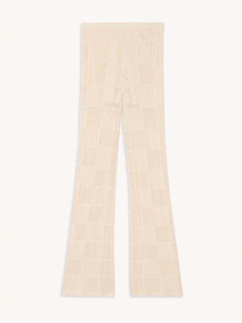 Sandro Pointelle knit trousers