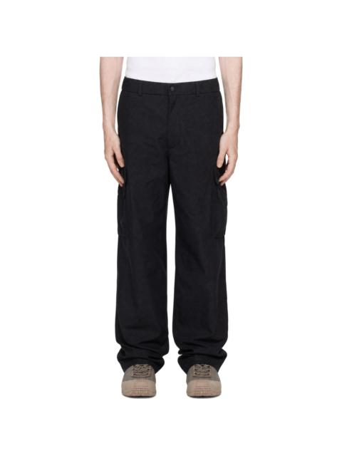 Moncler Black Logo Zip Cargo Pants