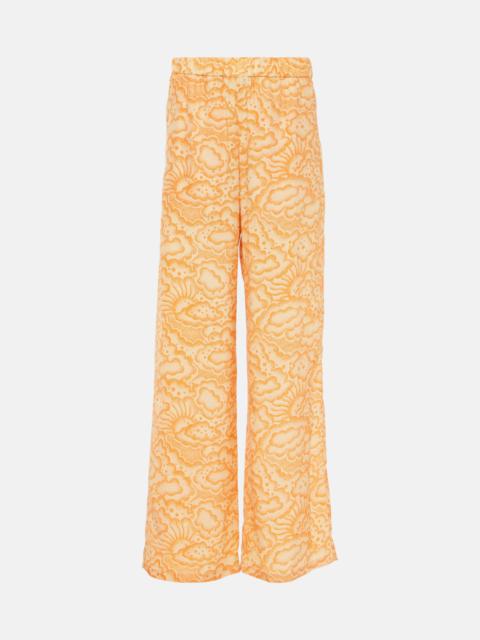 Stella McCartney silk wide-leg trousers