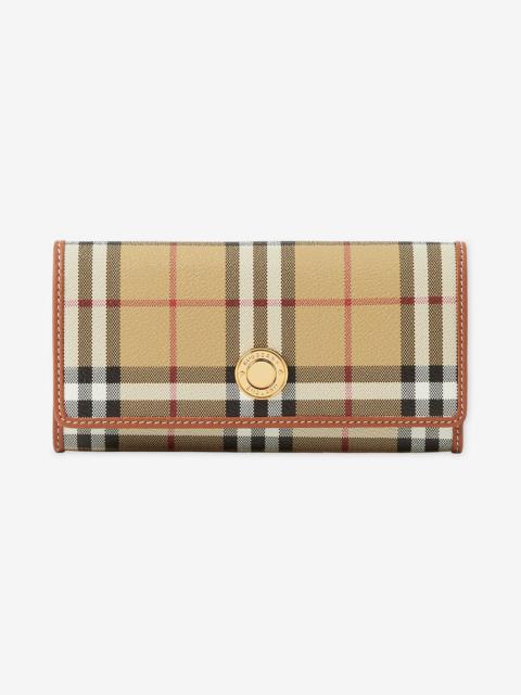 Burberry Check Continental Wallet