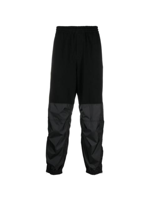 elastic-waist panelled track pants