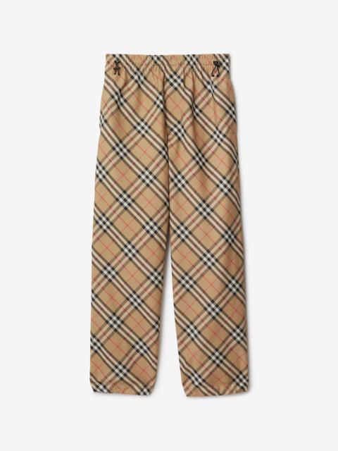 Burberry Check Twill Trousers