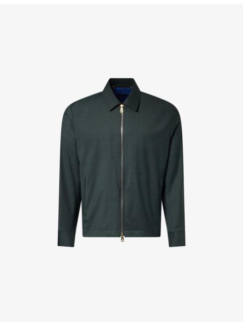 Paul Smith Long-Sleeve Collared Wool Jacket