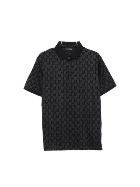 EMPORIO ARMANI Allover logo polo shirt