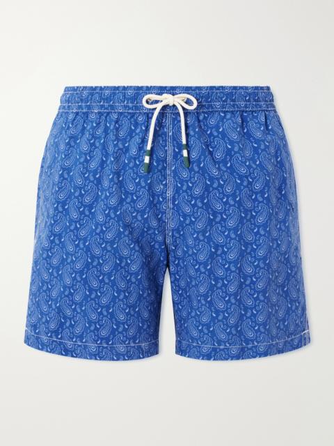 Hartford Straight-Leg Mid-Length Printed Swim Shorts