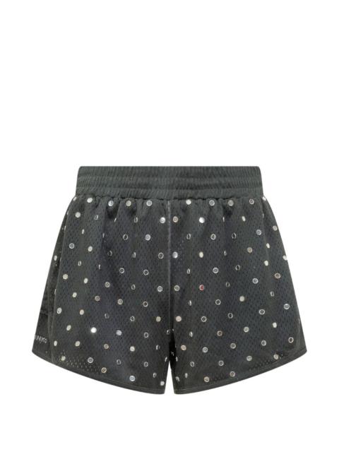 PINKO mesh strass shorts