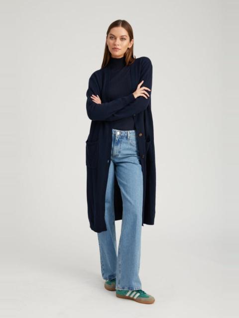 SPRWMN NAVY CASHMERE LONG CARDIGAN