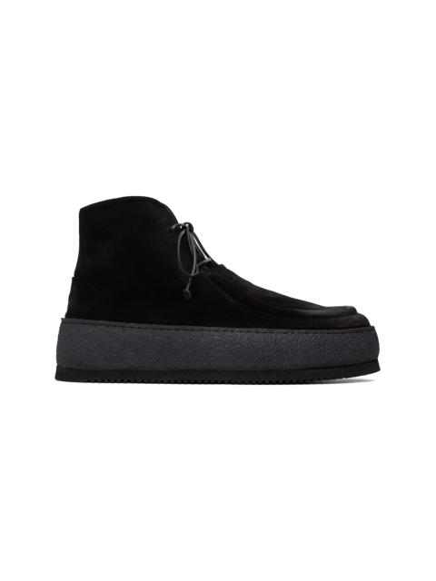 Marsèll Black Parapana Leather Ankle Boots
