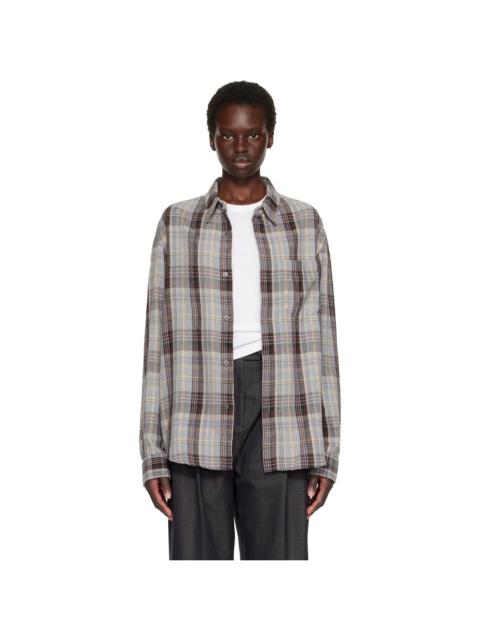 Tonywack Gray & Brown Flannel Shirt