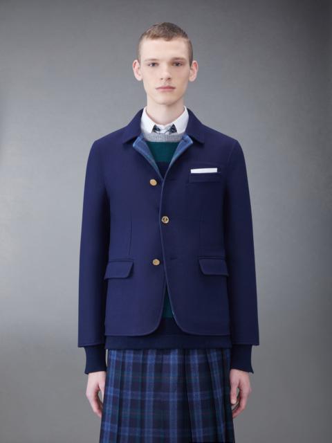 Thom Browne Double Faced Melton Sport Coat