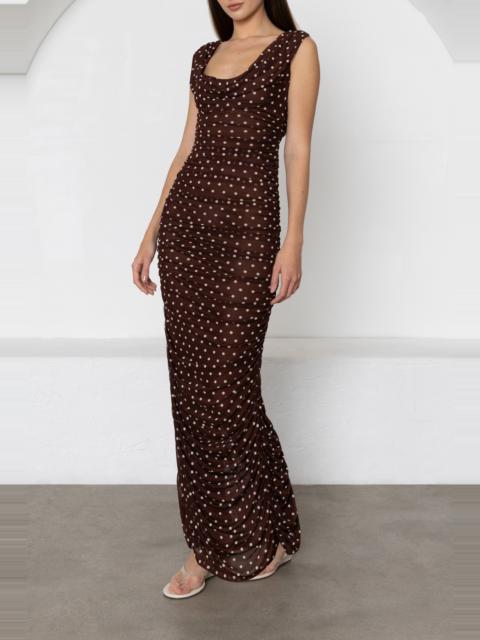 Black Halo Evangeline Maxi dress
