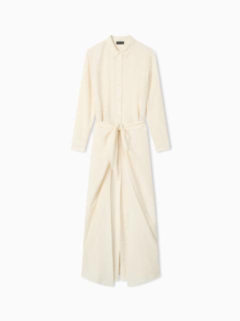 EMPORIO ARMANI FLUID TECHNO RAYON DRESS