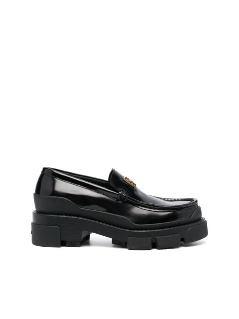 Givenchy logo-plaque leather loafers
