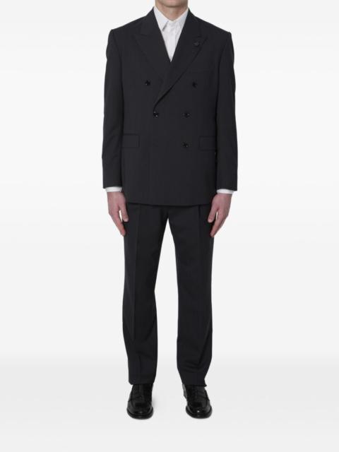 LARDINI double-breasted peak-lapels suit