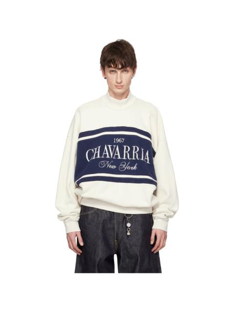 WILLY CHAVARRIA Off-White Chavarria Stripe Gilroy Sweatshirt